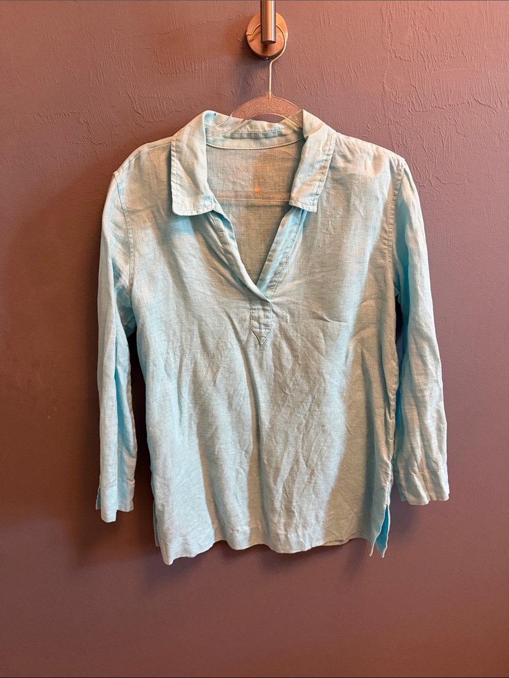 Lilly Pulitzer Light Blue Linen Tunic